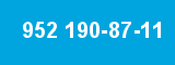 952 190-87-11